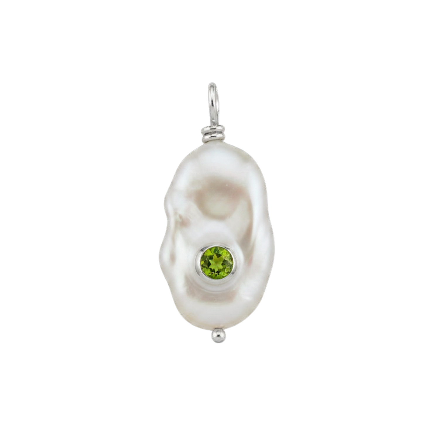 Drop Pearl gümüş inci charm