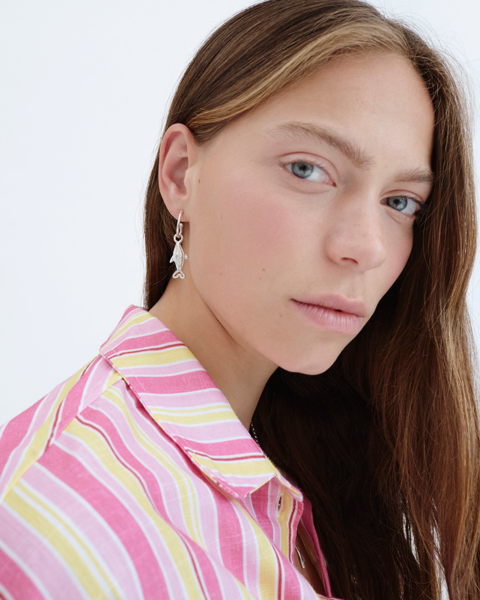 gümüş charm - küçük balık image 5