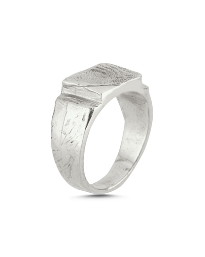 Gümüş Parmak İzi Yüzük - No:4