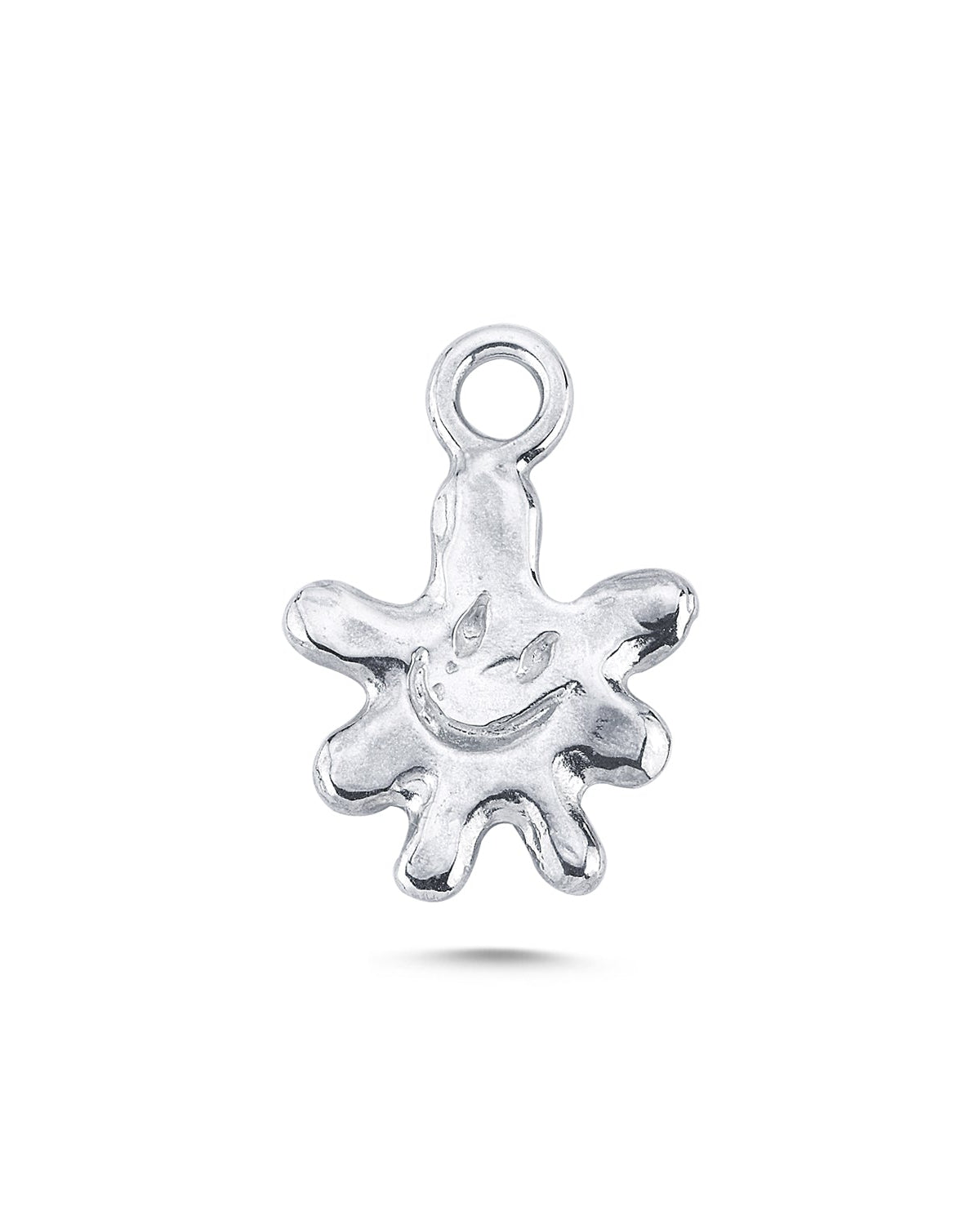 Gümüş Charm - Gülen Çiçek