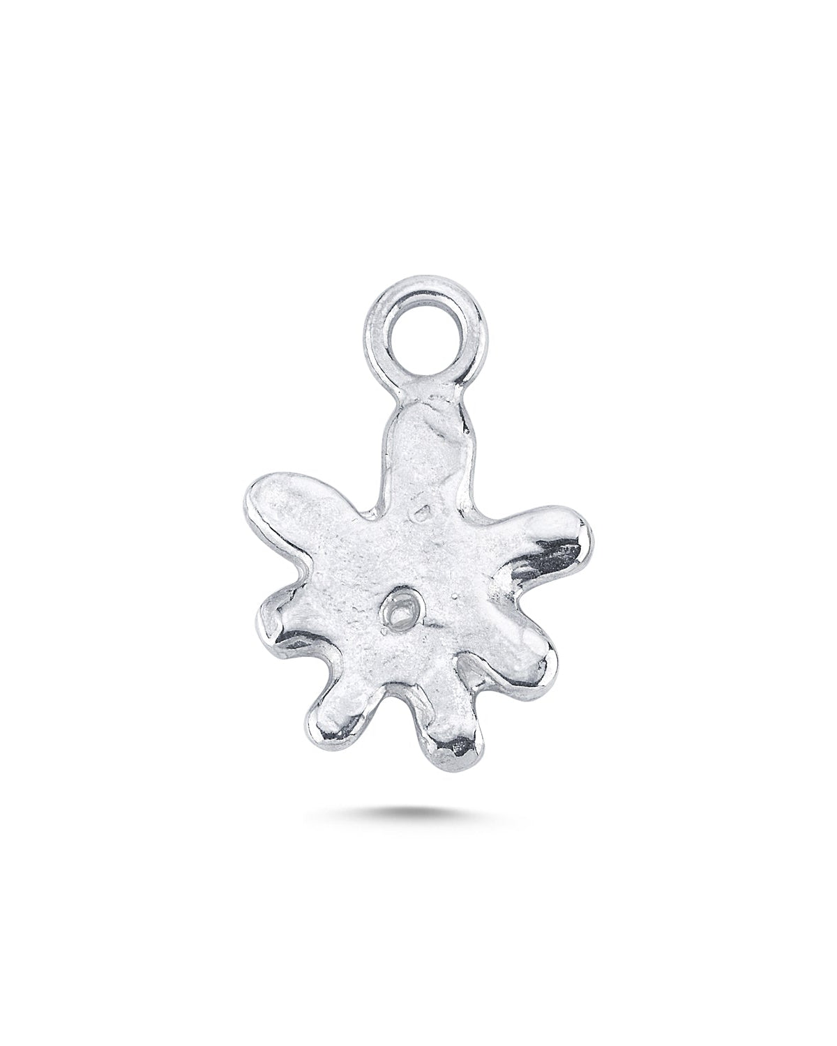 Gümüş Charm - Gülen Çiçek