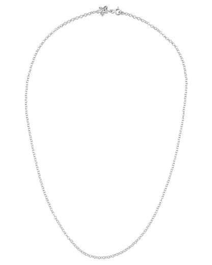 Gümüş Çiçekli Zincir