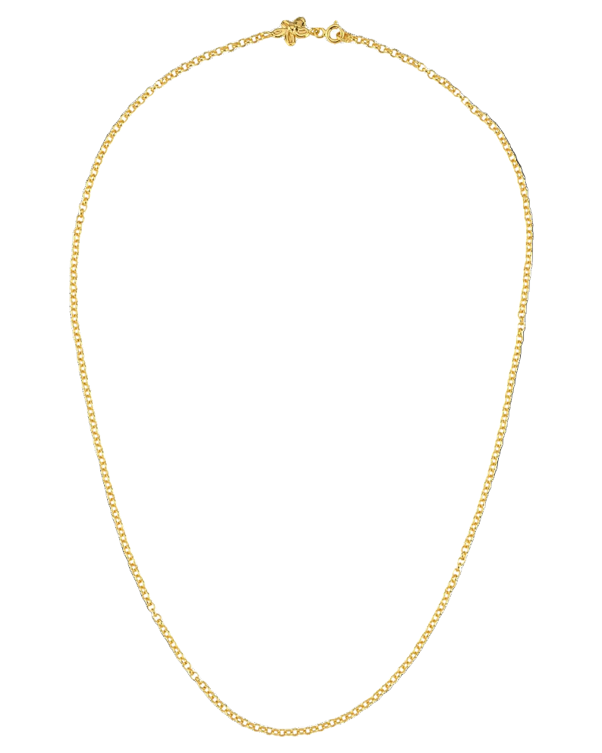 altın kaplama gümüş çiçekli zincir image 1