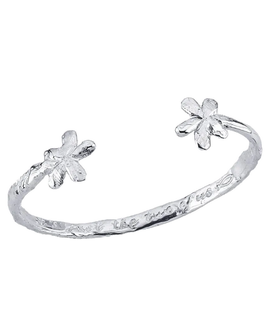 gümüş bilezik - çiçek image 0