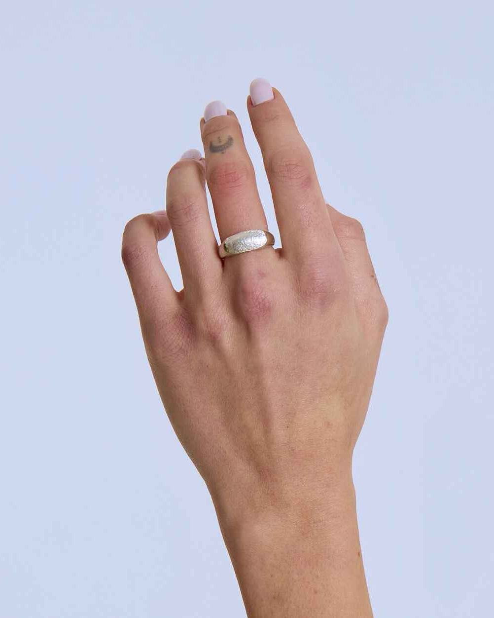 gümüş parmak izi yüzük - no 1 image 2