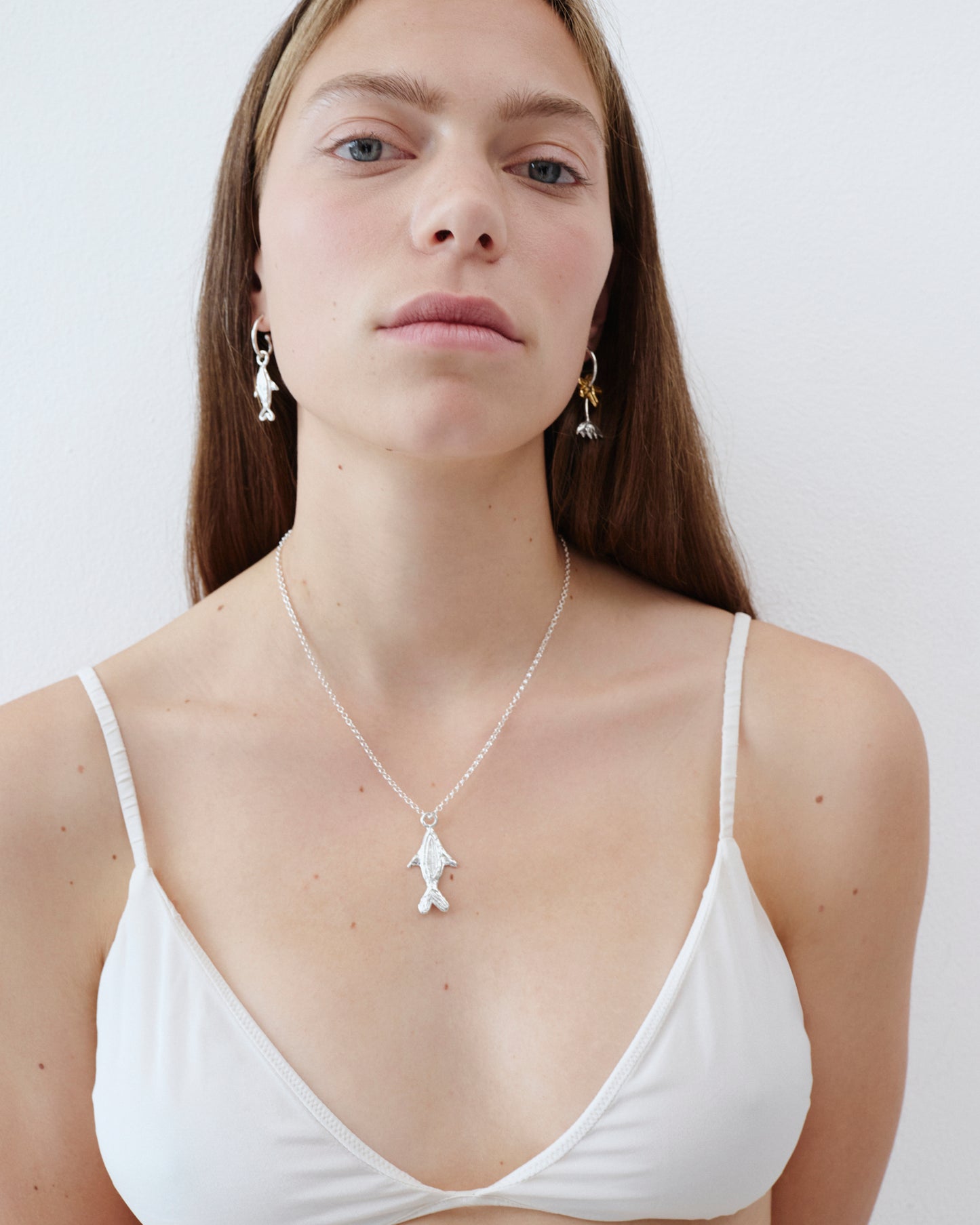 gümüş charm - küçük balık image 7