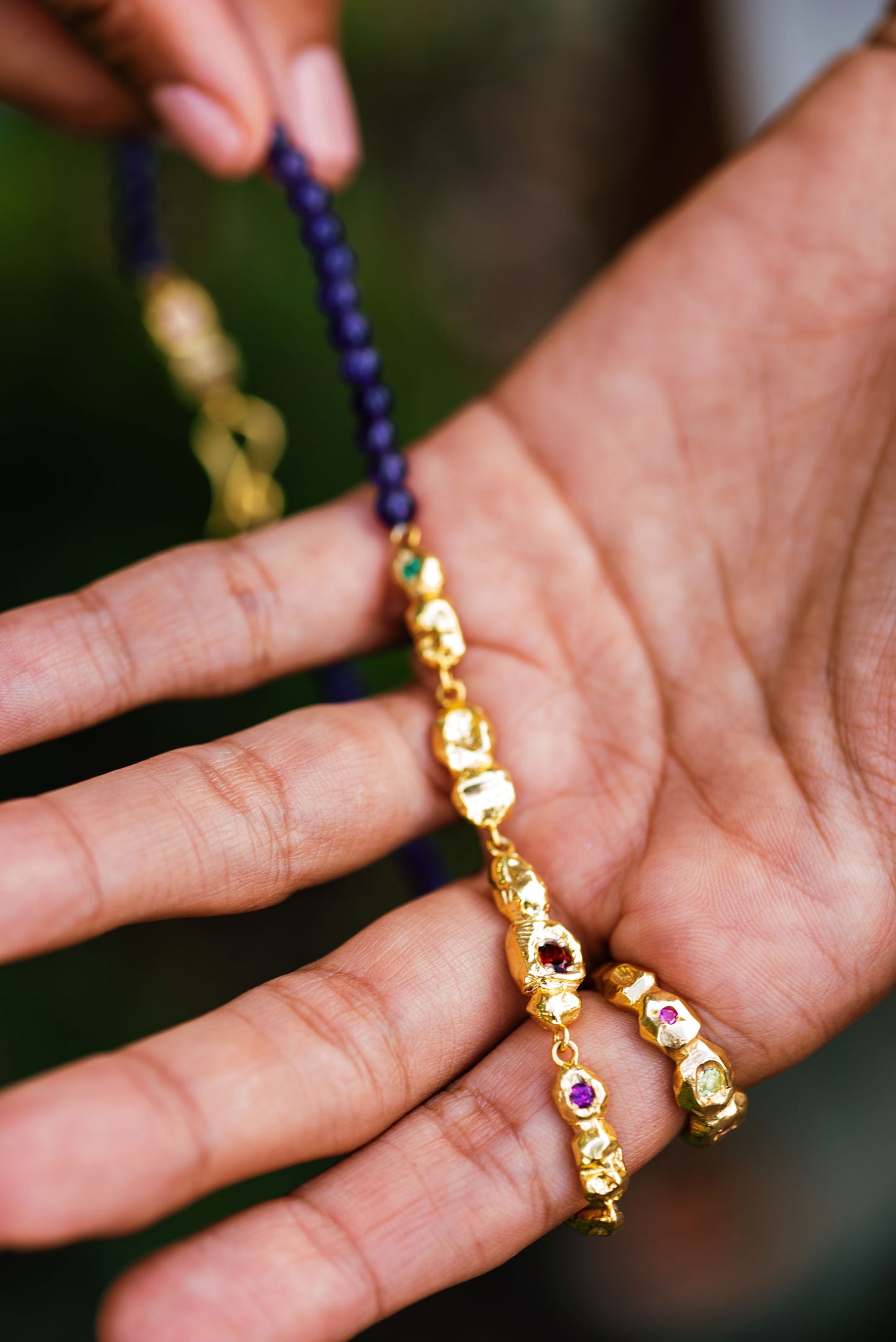 peridot yakut taşlı altın kaplama gümüş yüzük - ludicrum image 3