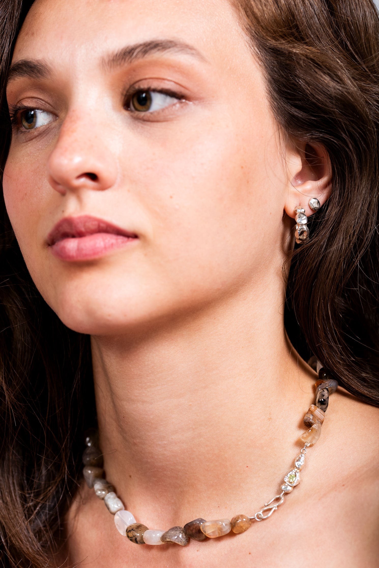 gümüş küçük halka küpe - nourriture image 5