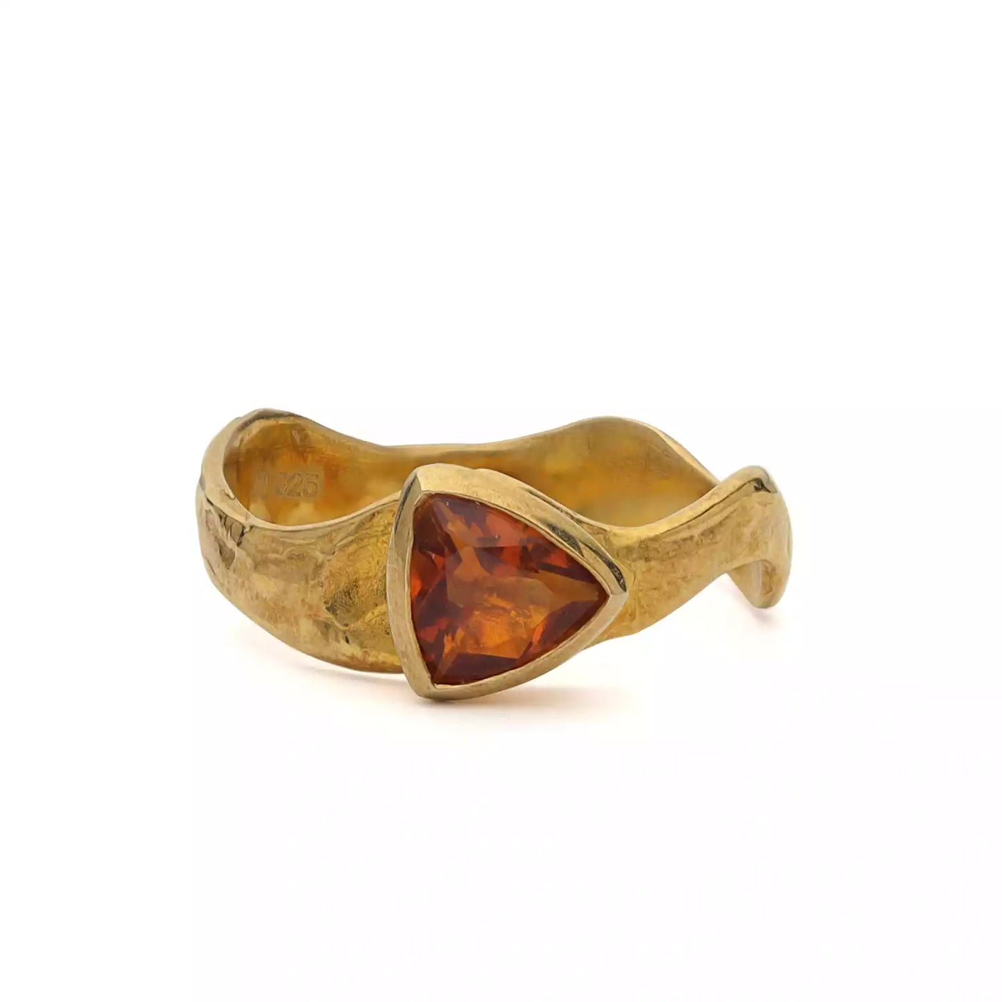 Fluctus Ring with Citrine