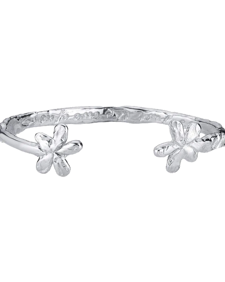 gümüş bilezik - çiçek image 1