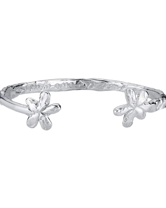 gümüş bilezik - çiçek image 1