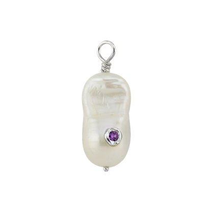 Drop Pearl gümüş inci charm