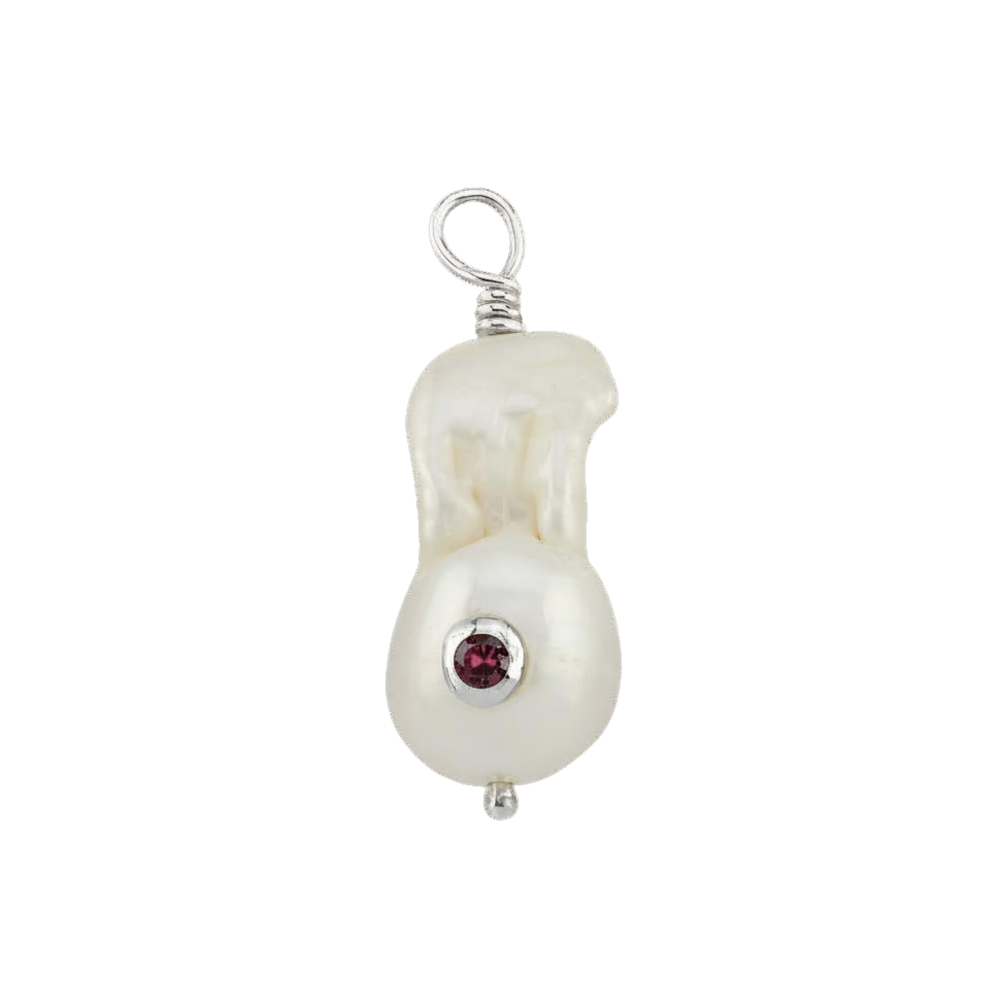 Drop Pearl gümüş inci charm