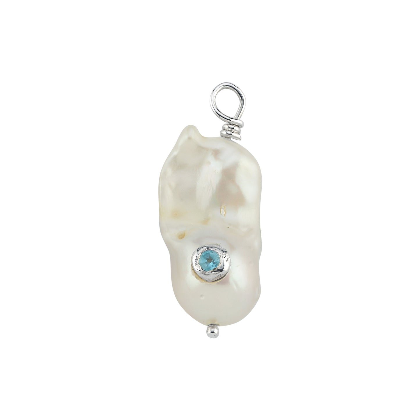 Drop Pearl gümüş inci charm