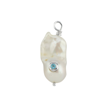 Drop Pearl gümüş inci charm