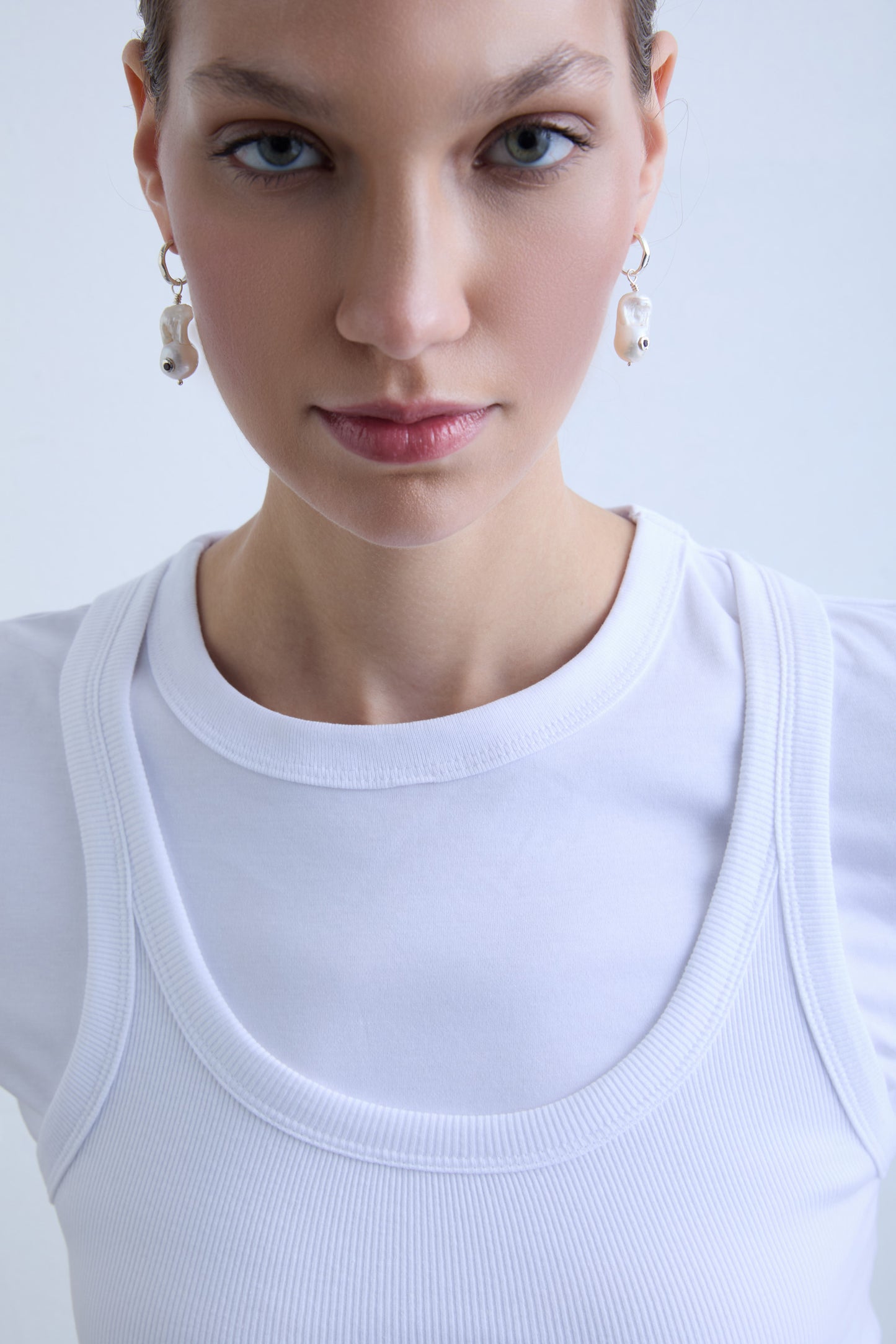 Drop Pearl gümüş inci charm