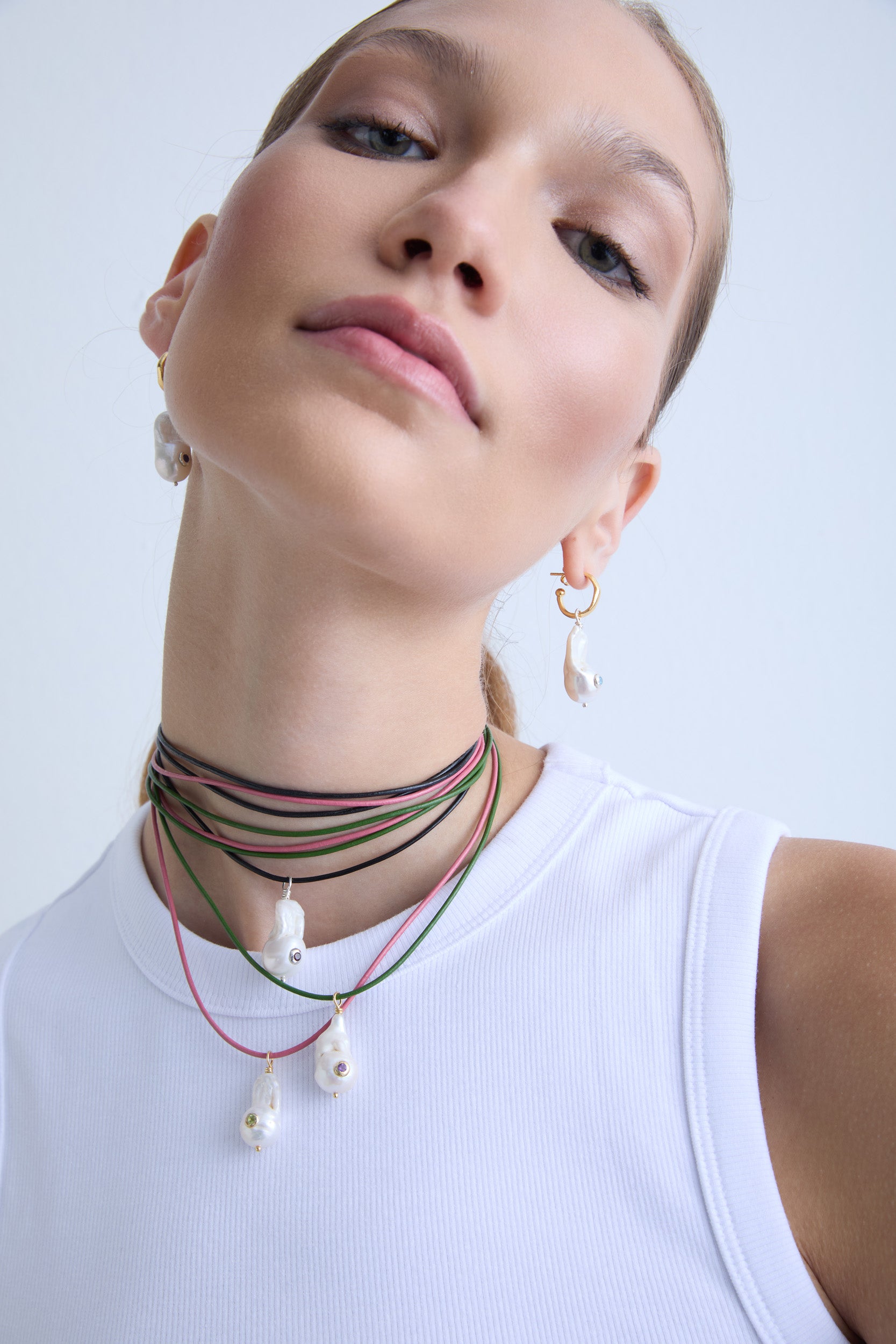 Drop Pearl gümüş inci charm