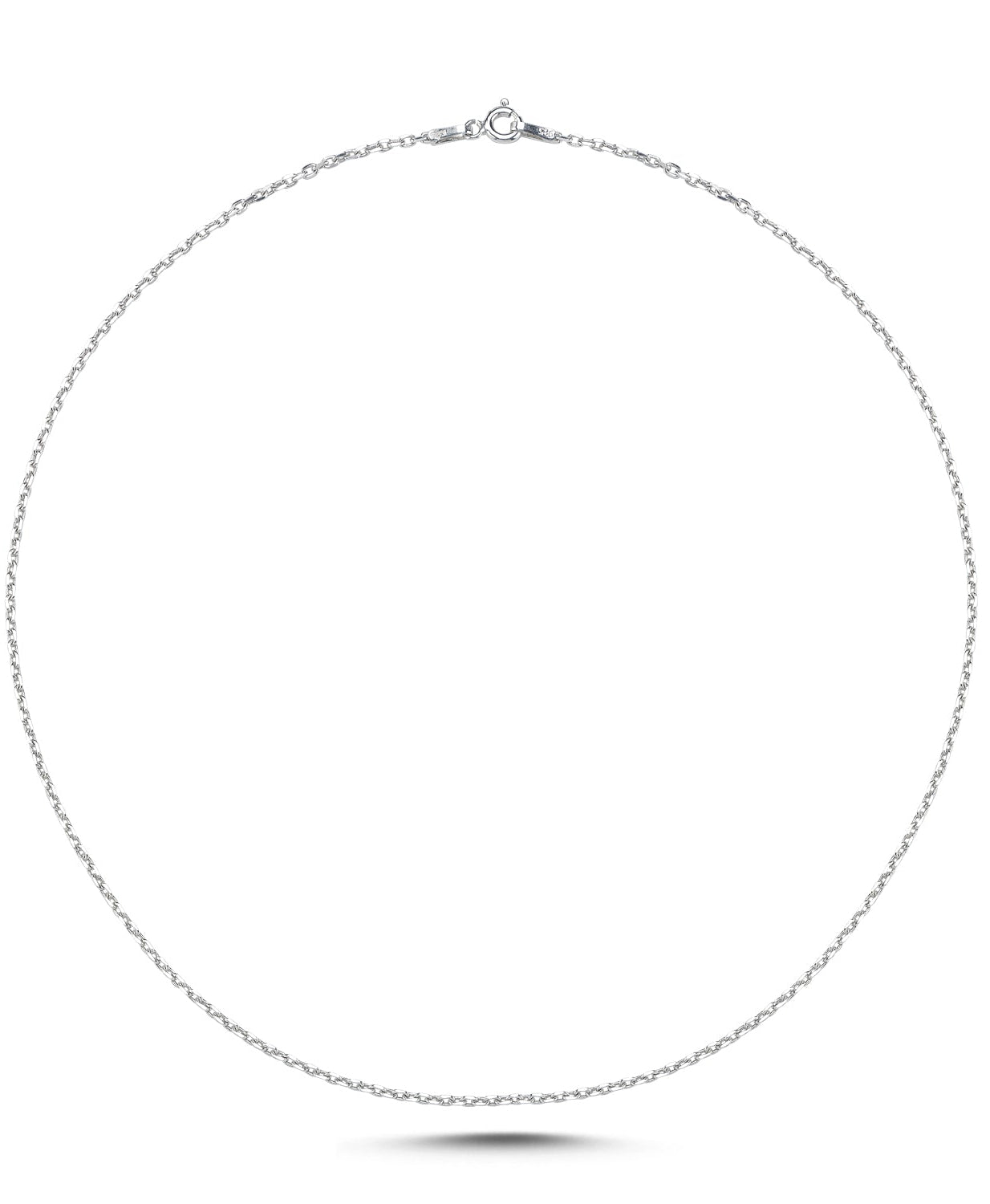 Dikdörtgen Gümüş Parmak İzi Kolye - No:1